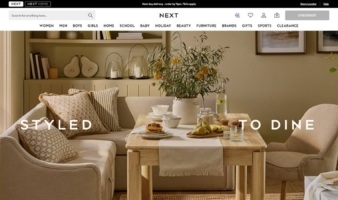 eCommerce website: Next