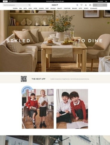 eCommerce website: Next