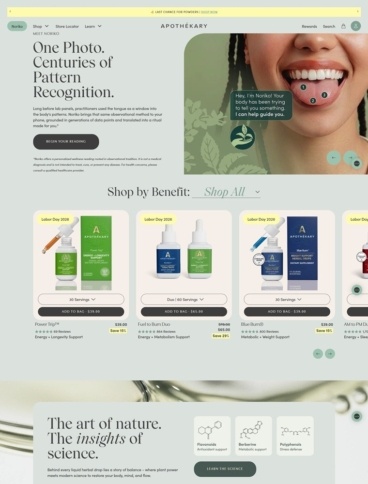 eCommerce website: Apothékary
