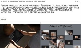 eCommerce website: Art Directed