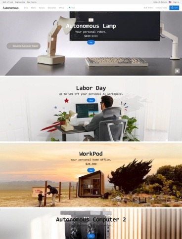 eCommerce website: Autonomous