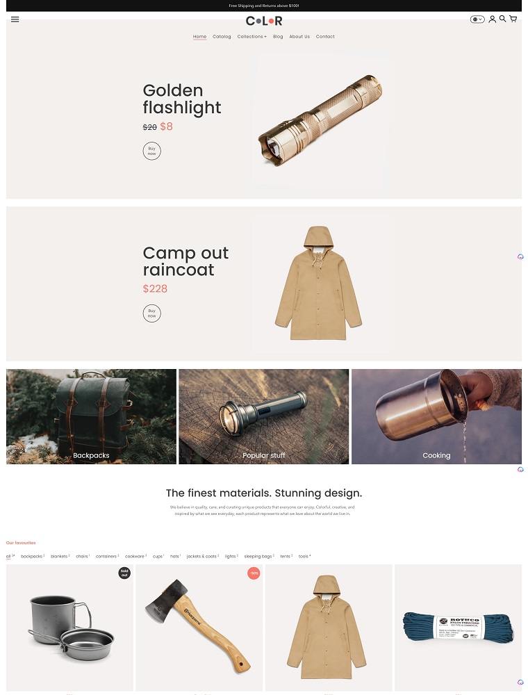 Colors | eCommerce Website Design Gallery & Tech Inspiration