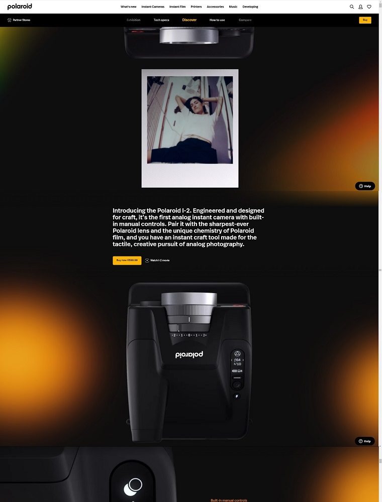 Polaroid | eCommerce Website Design Gallery & Tech Inspiration