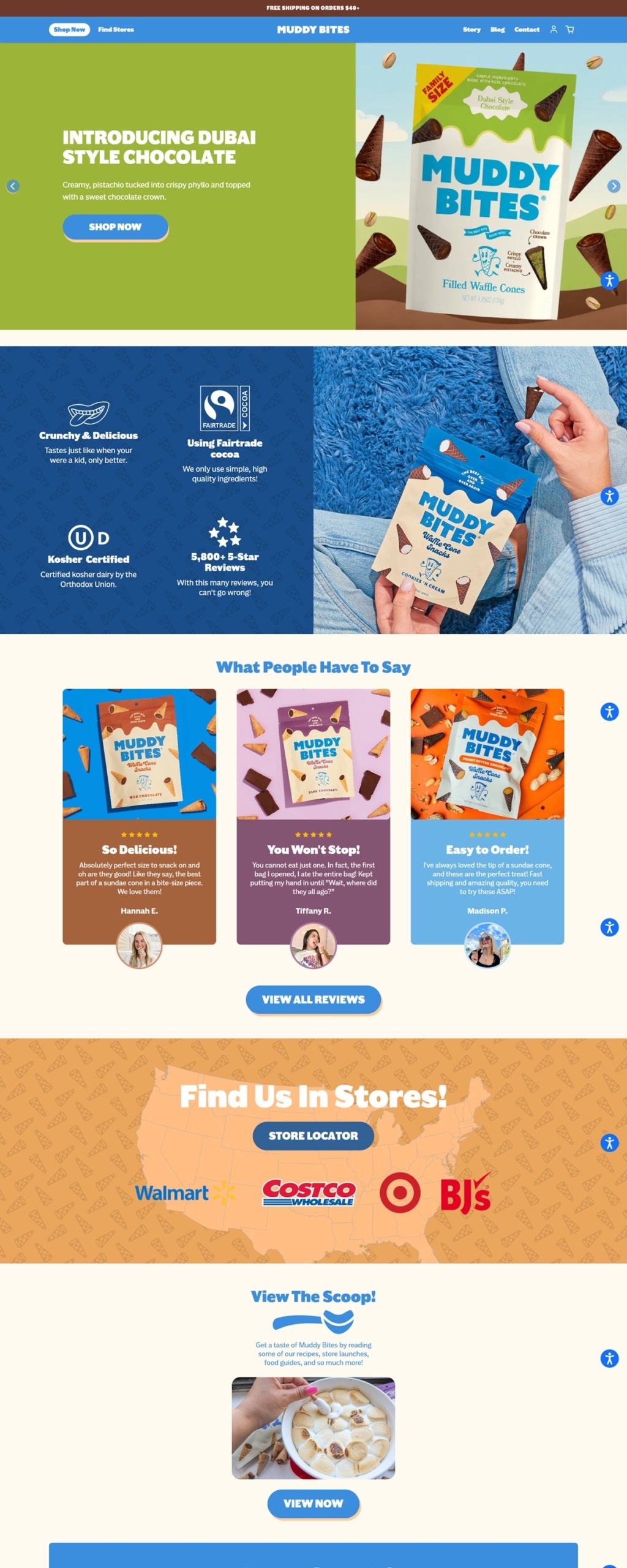 eCommerce website: Muddy Bites