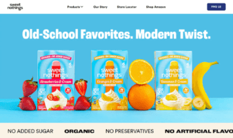 eCommerce website: Sweet Nothings