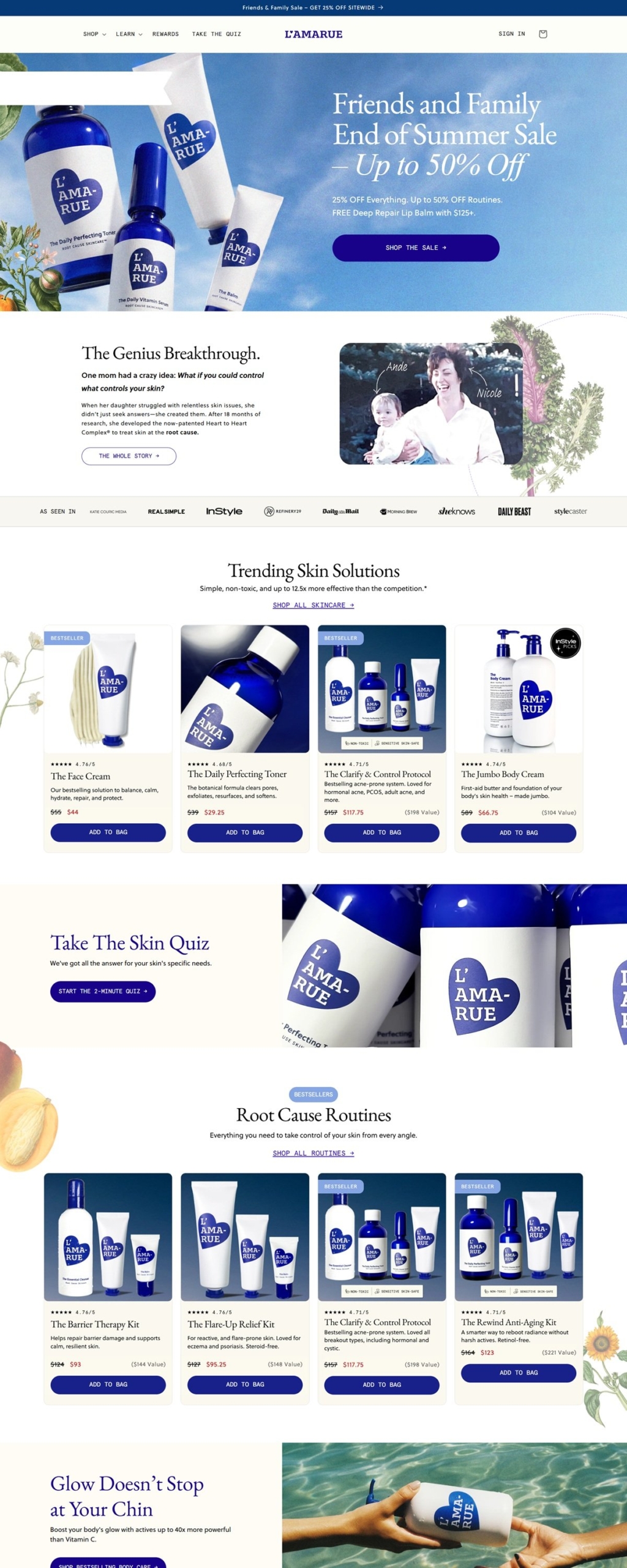 eCommerce website: L’Amarue