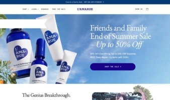 eCommerce website: L’Amarue