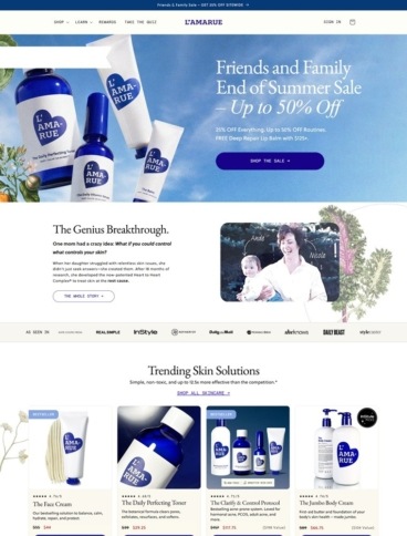 eCommerce website: L’Amarue
