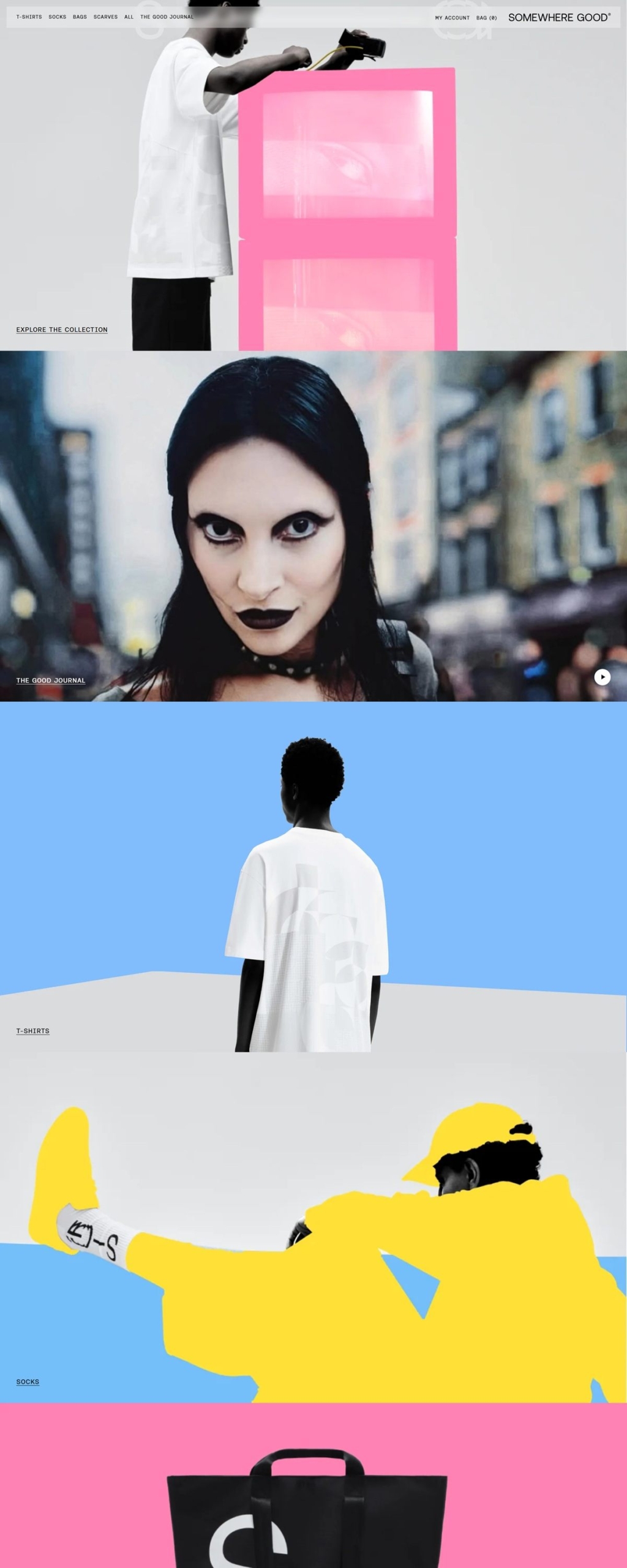 eCommerce website: ​Somewhere Good Studio
