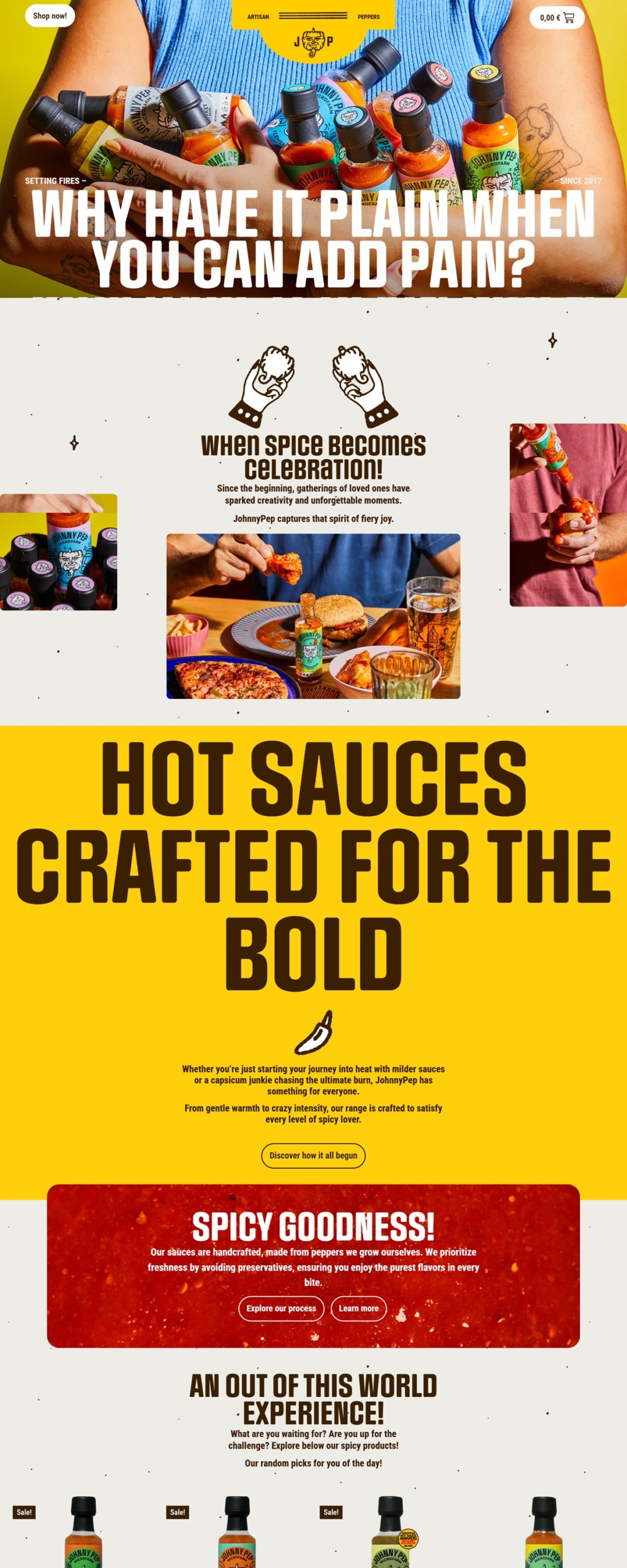 eCommerce website: JohnnyPep