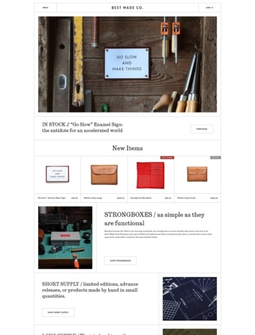eCommerce website: Best Made Co.