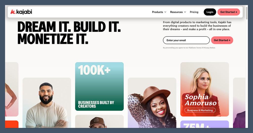 Kajabi Homepage