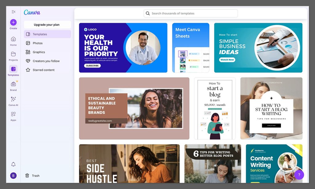 canva templates