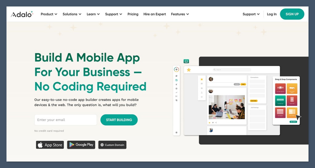 Adalo Homepage