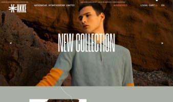 eCommerce website: Akke Knitwear