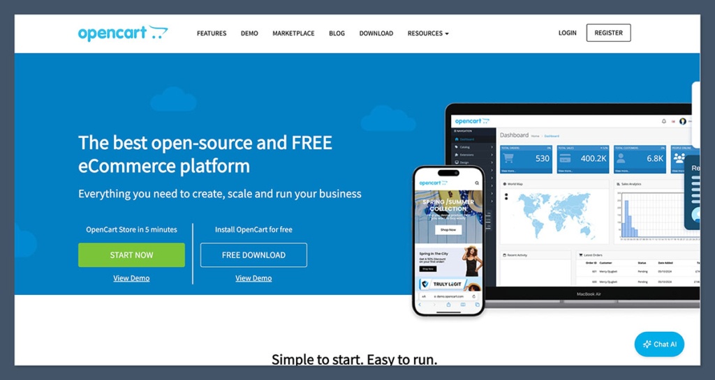 OpenCart Homepage