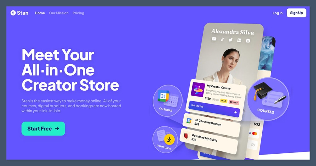 Stan Store Homepage