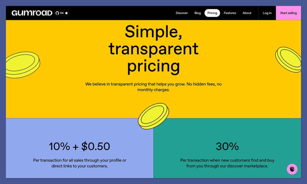 gumroad pricing