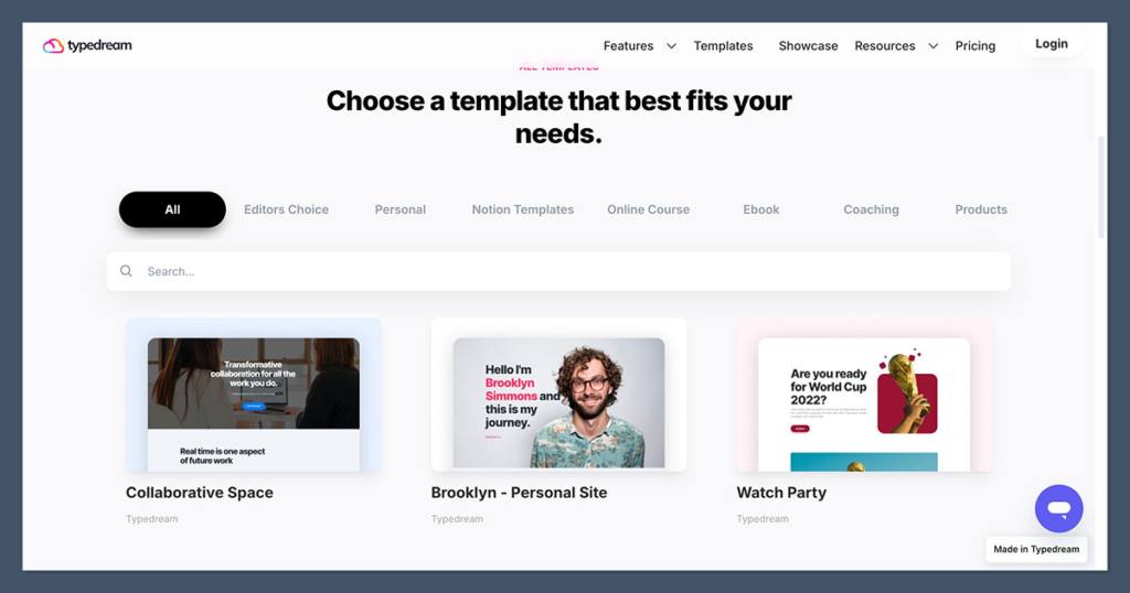 Typedream Templates