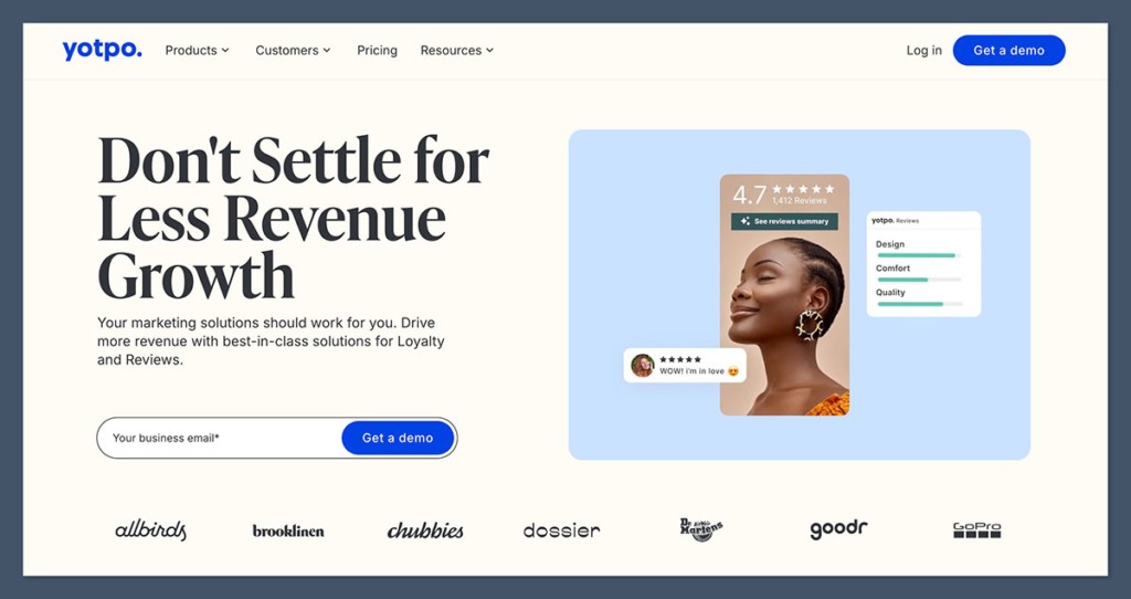 Yotpo Homepage