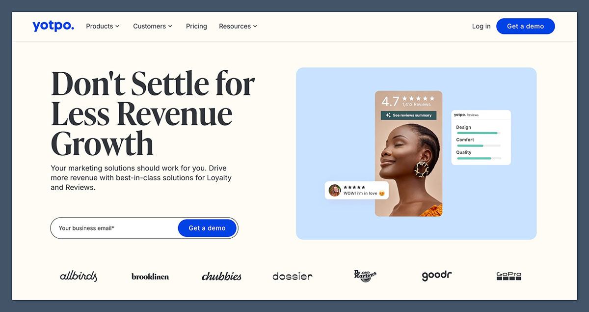 Yotpo Homepage