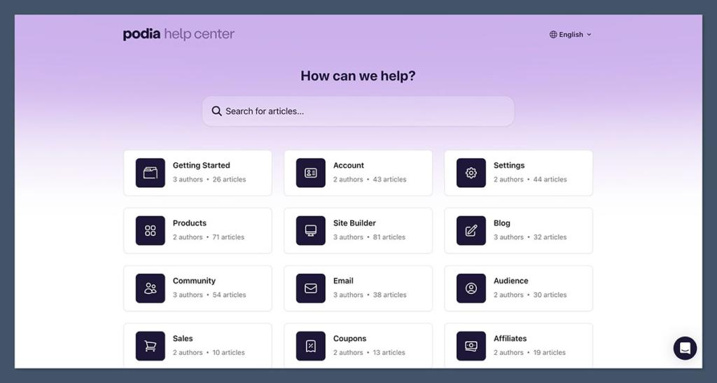 Podia Help Center
