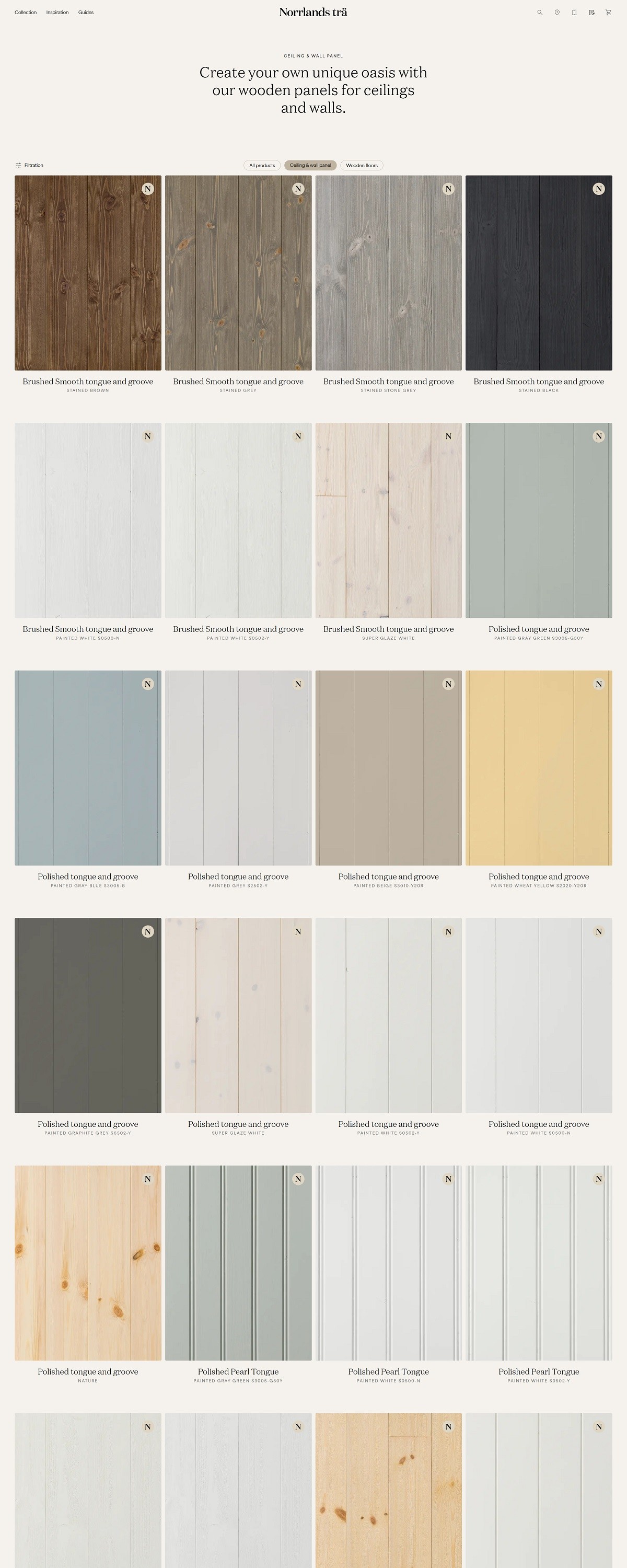 Norrlands Trä | eCommerce Website Design Gallery & Tech Inspiration