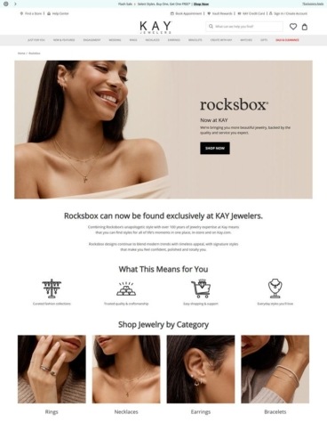 eCommerce website: Rocksbox