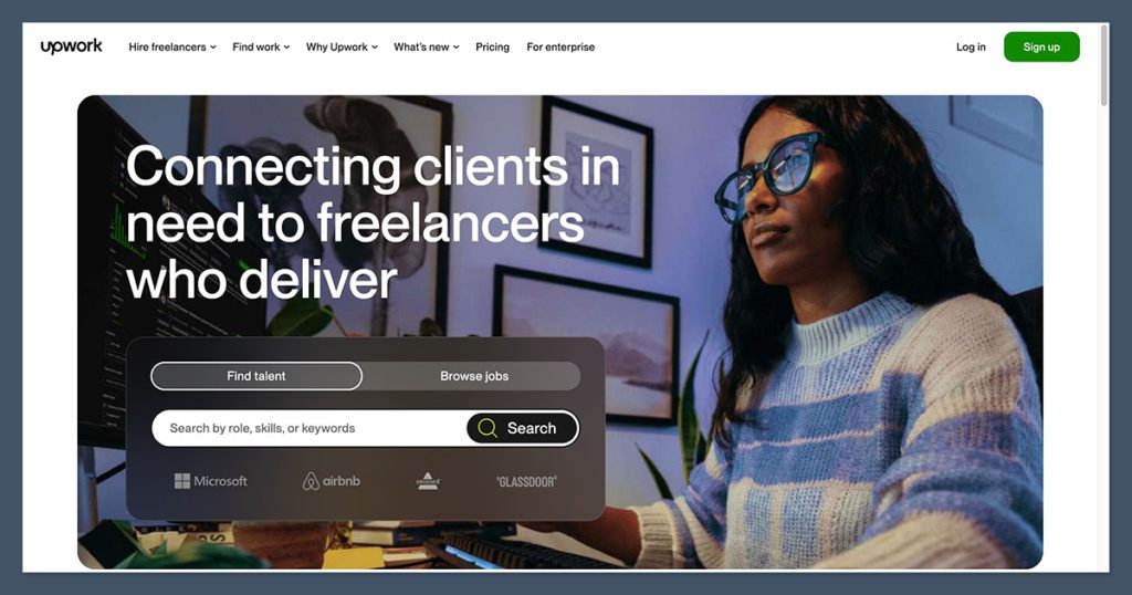Upwork Homepage
