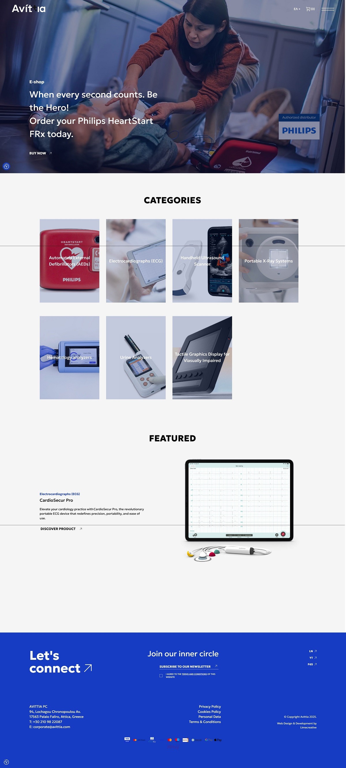 eCommerce website: Avittia