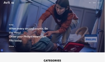 eCommerce website: Avittia