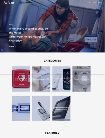 eCommerce website: Avittia