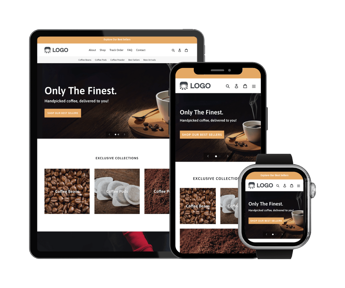 eCommerce pre-made store: Coffee Store