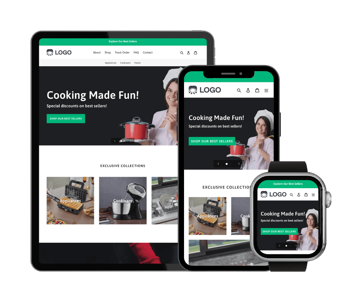 eCommerce pre-made store: Cooking Gadgets Store