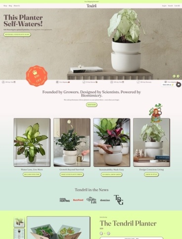 eCommerce website: Tendril