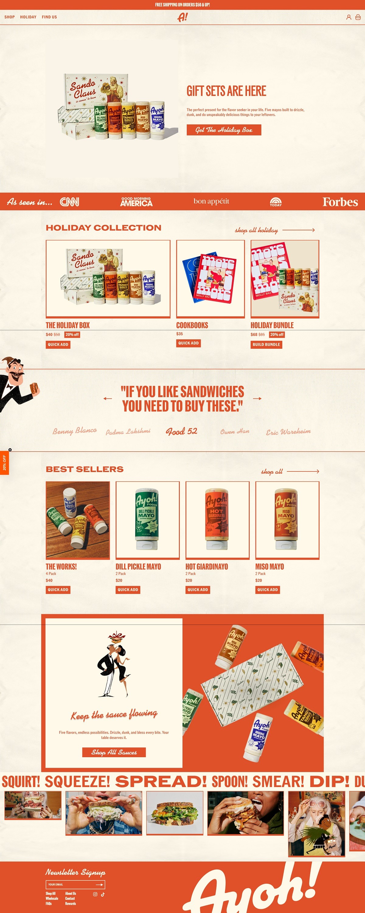 eCommerce website: Ayoh