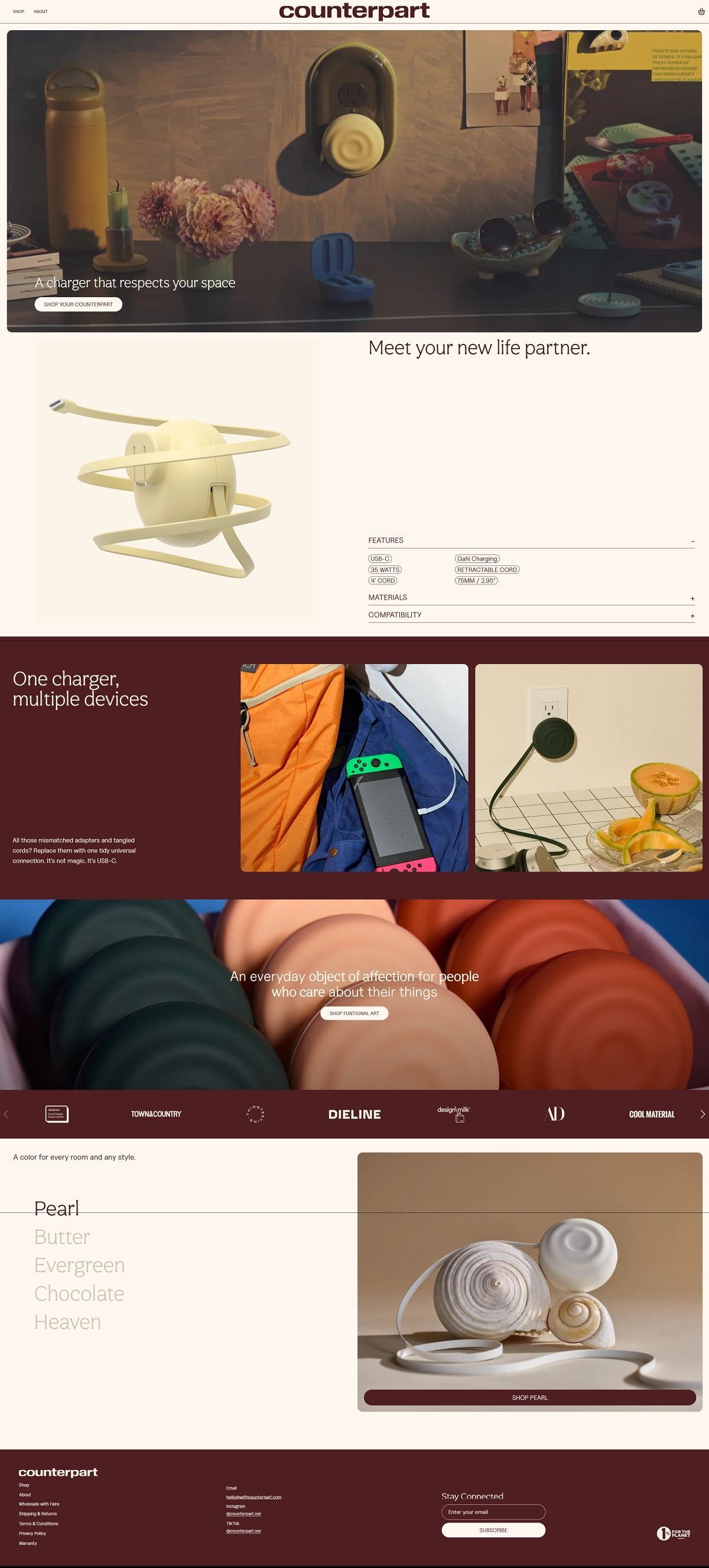 eCommerce website: Counterpart