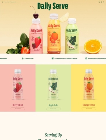 eCommerce website: Daily Serve