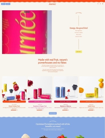 eCommerce website: Journée