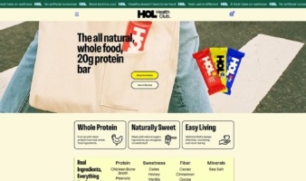 eCommerce website: Hol Health Club