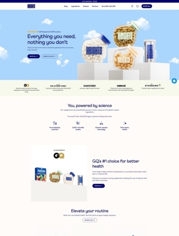 eCommerce website: Heights