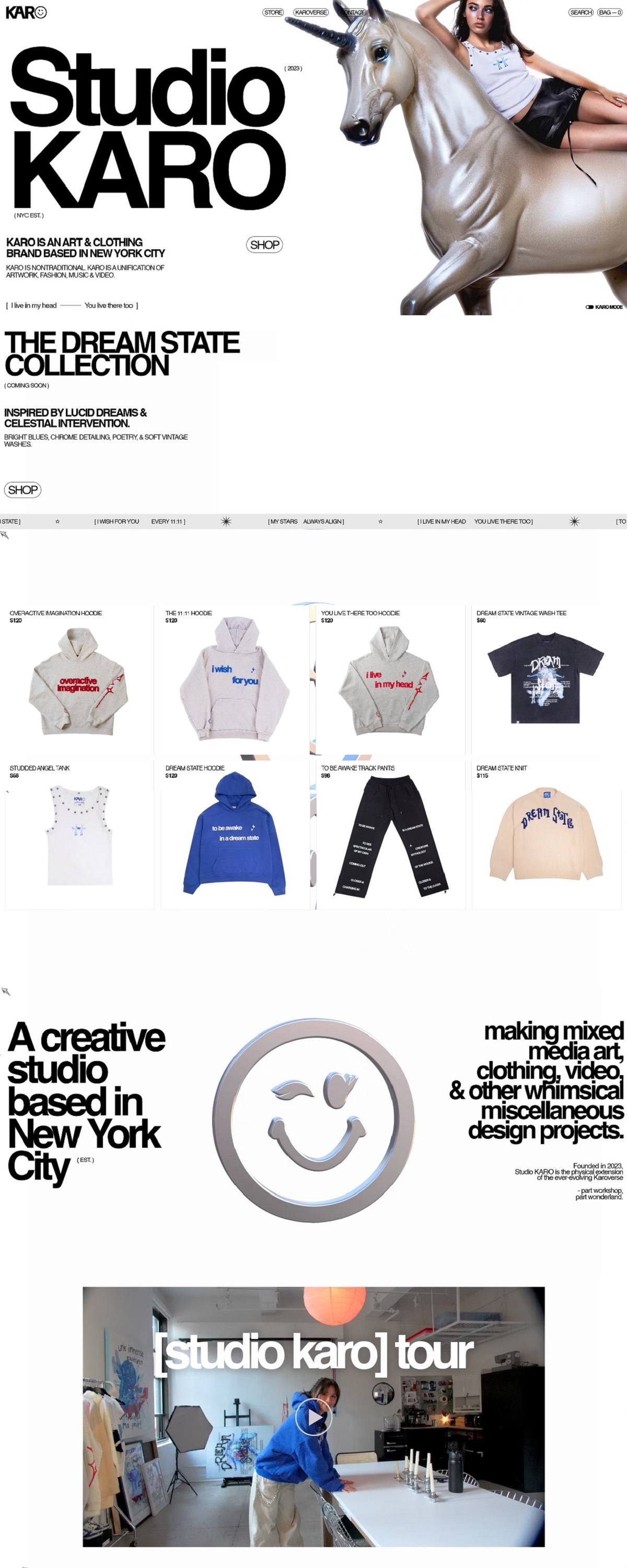 eCommerce website: Karo