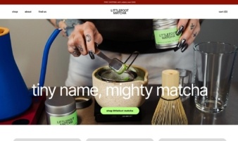 eCommerce website: Littlefoot Matcha