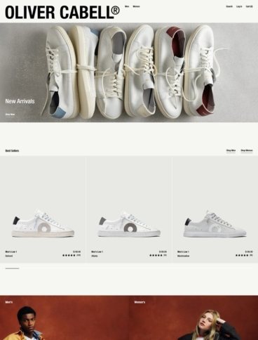 eCommerce website: Oliver Cabell