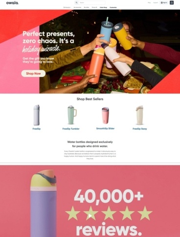 eCommerce website: Owala Life