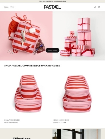 eCommerce website: Pastael