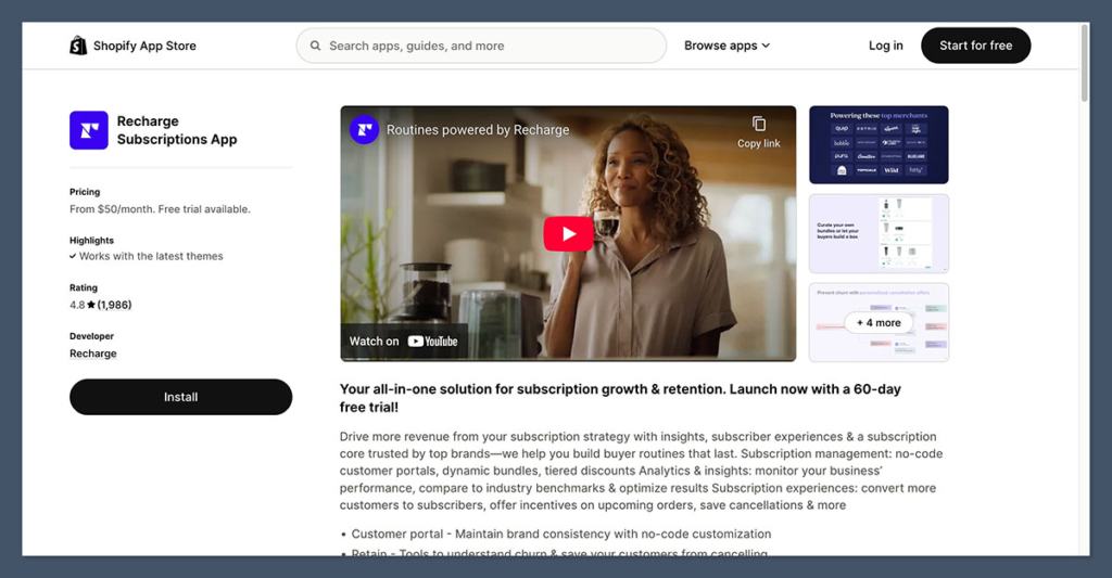 Recharge-Subscriptions-App