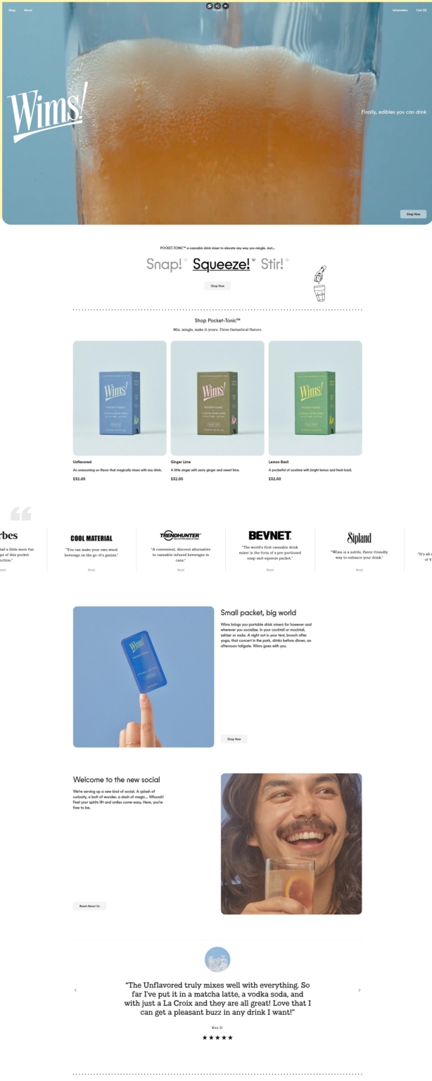 Wims | eCommerce Website Design Gallery & Tech Inspiration
