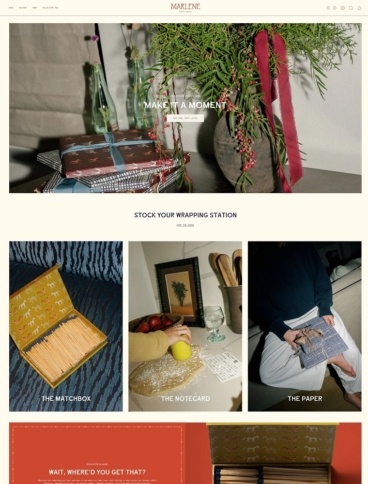 eCommerce website: Marlene Print House