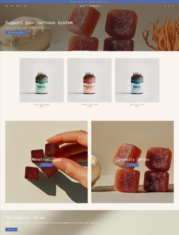 eCommerce website: Baker’s Botanics